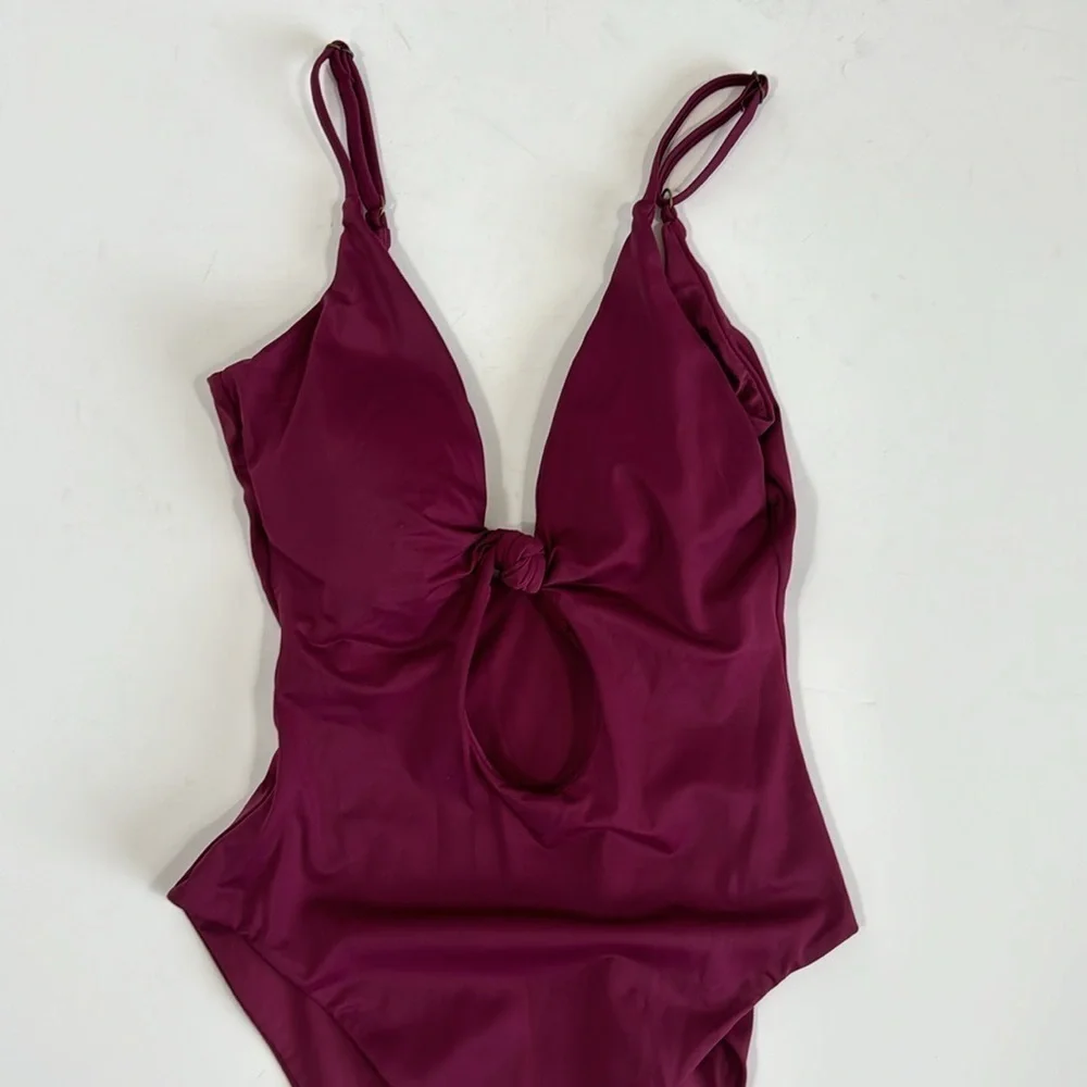 Andie‎ Santorini One Piece Swimsuit Women's S Plum Purple NWT